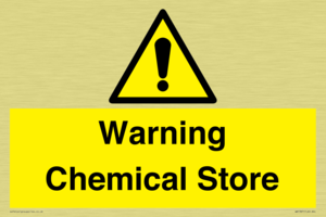 Warning Chemical Store
